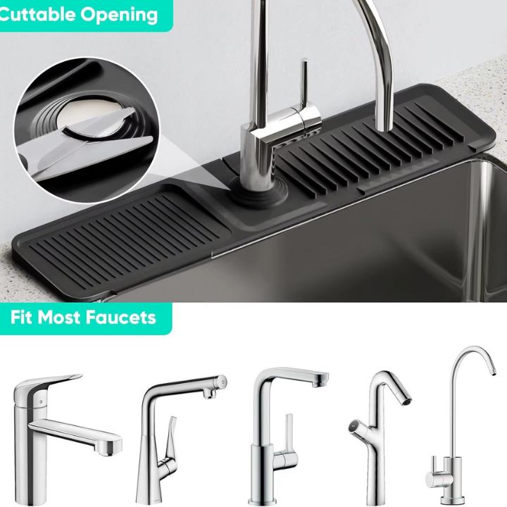 Modern Silicone Sink Splash Guard – Keep Your Countertops Dry & Spotless
