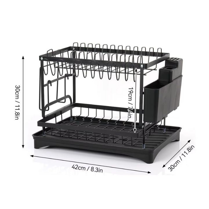 FlowDry™ Premium 2-Tier Dish Rack