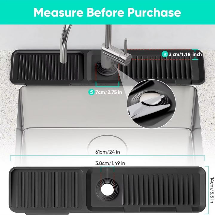 Modern Silicone Sink Splash Guard – Keep Your Countertops Dry & Spotless
