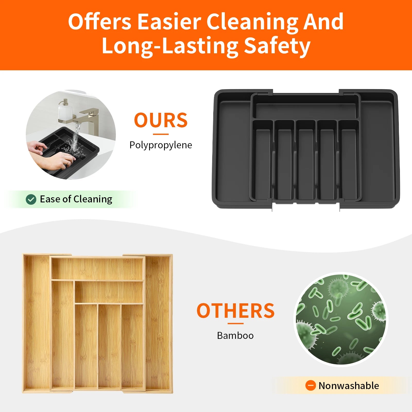 Expandable Cutlery Drawer Organiser