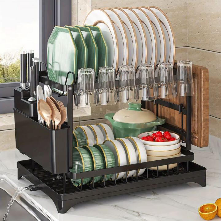 FlowDry™ Premium 2-Tier Dish Rack