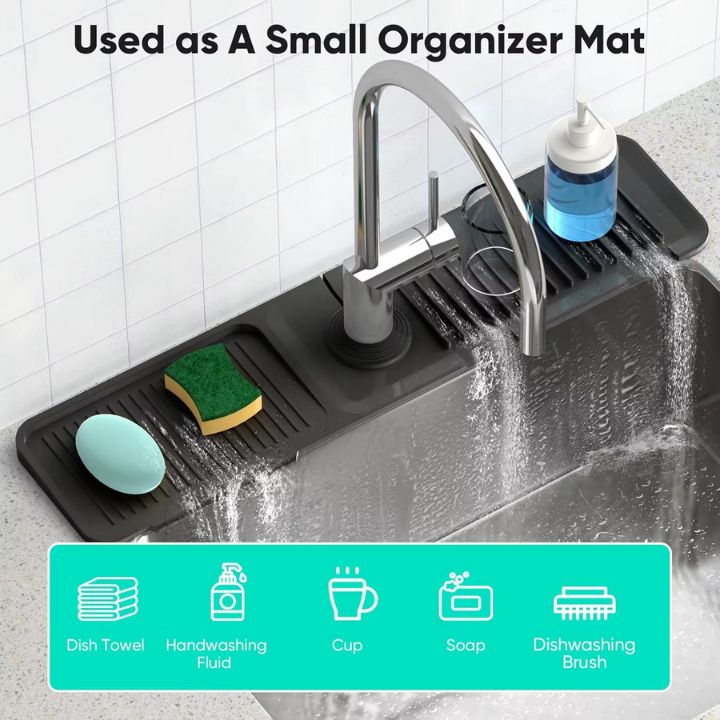 Modern Silicone Sink Splash Guard – Keep Your Countertops Dry & Spotless