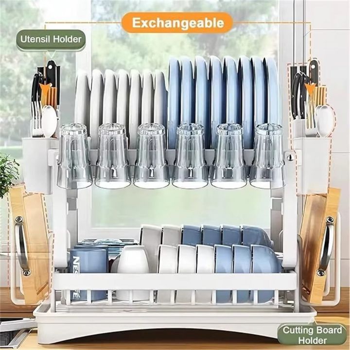 FlowDry™ Premium 2-Tier Dish Rack
