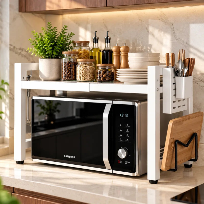 Premium Adjustable Stainless Steel Kitchen Organiser