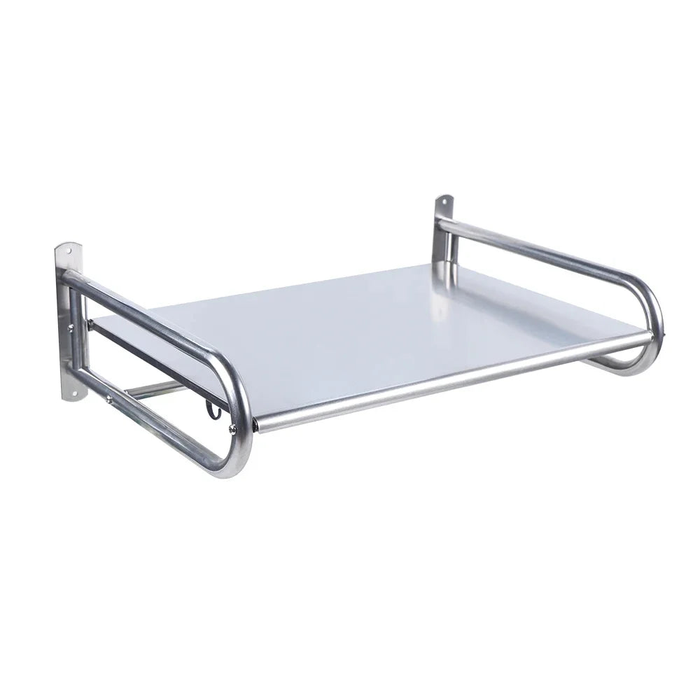Premium Wall-Mounted Microwave Shelf (Stainless Steel)