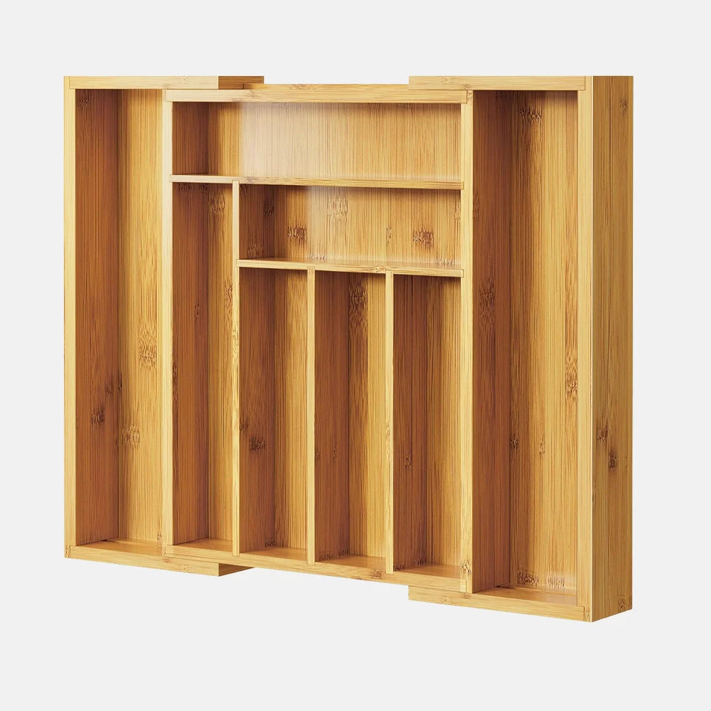 Expandable Bamboo Cutlery Tray